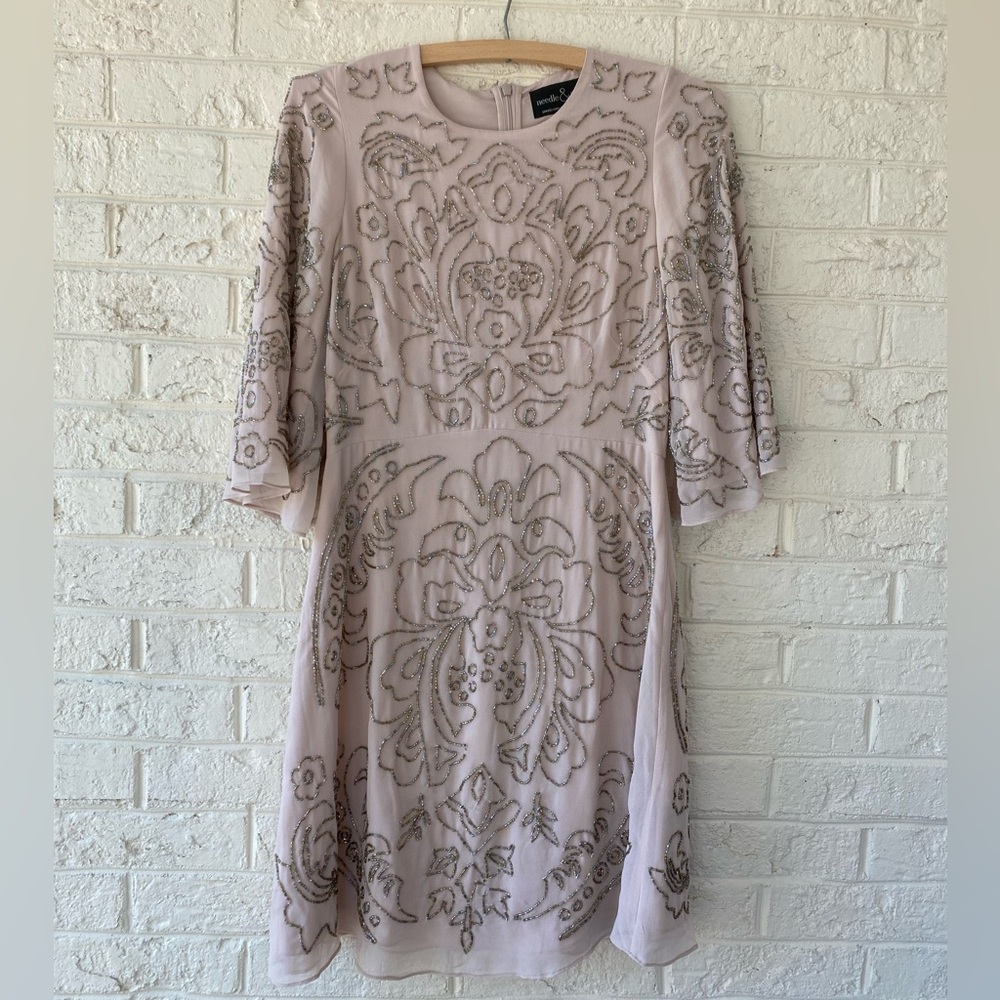 Needle & Thread beaded mini dress